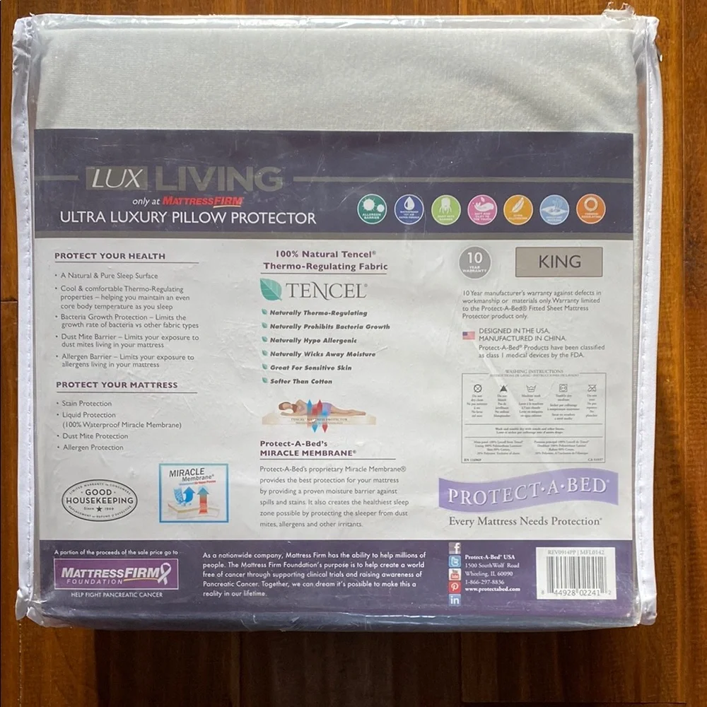 NIB “KING” Ultra Luxury Mattress Protector - White by LUX MATTRESS FIRM